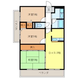 メリーホームⅢの物件間取画像